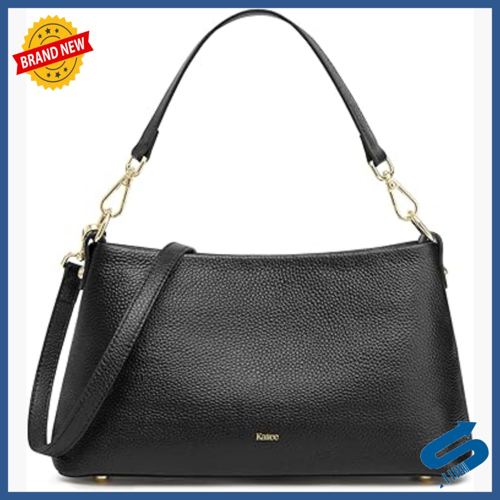Genuine Leather Crossbody Bag With Removable Straps, Tote Purse